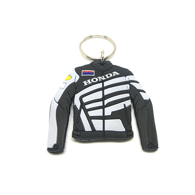 Motorcycle leather key ring for honda bike- Black